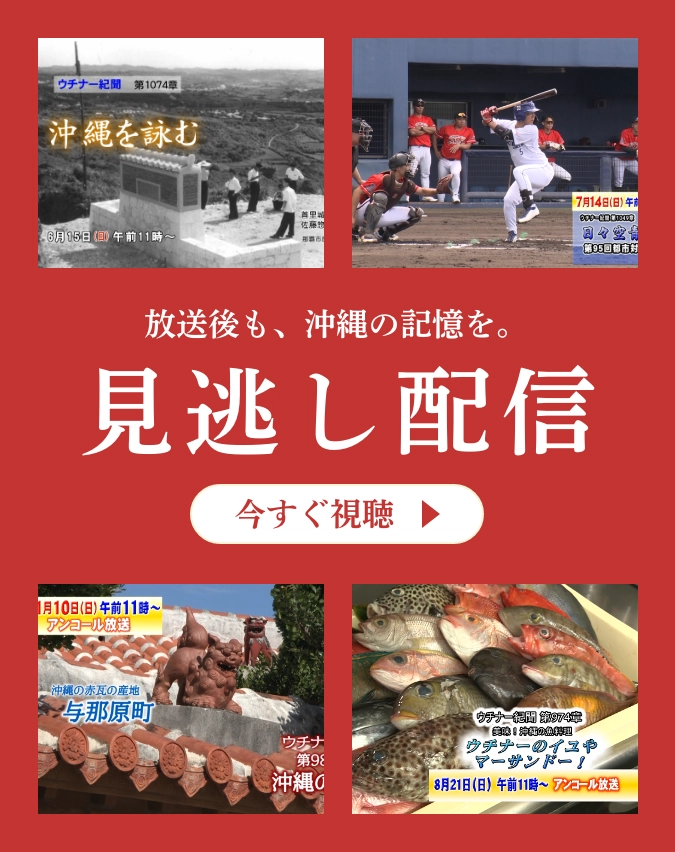 放送後も、沖縄の記憶を。見逃し配信を今すぐ視聴